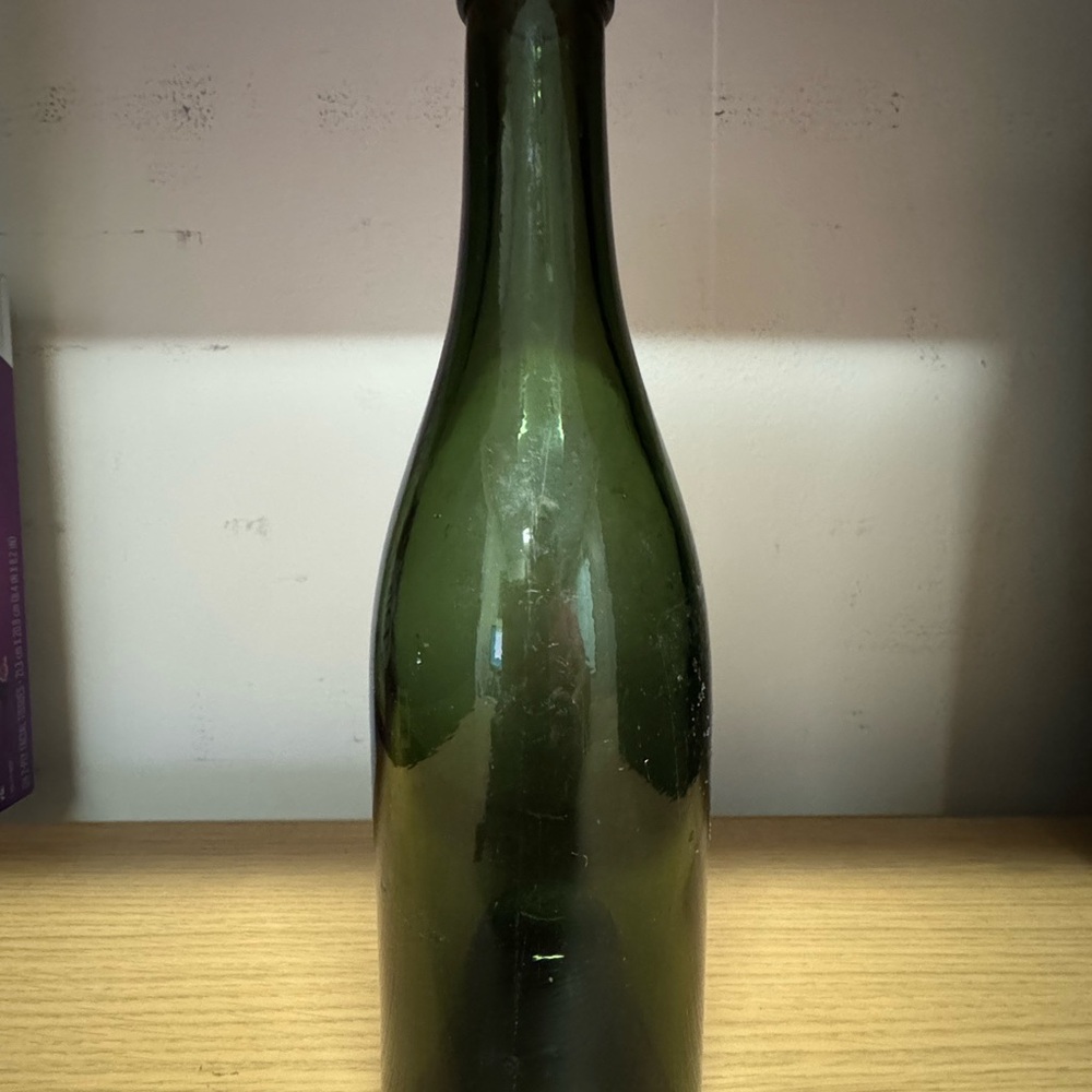 Elegant Green Glass Bottle